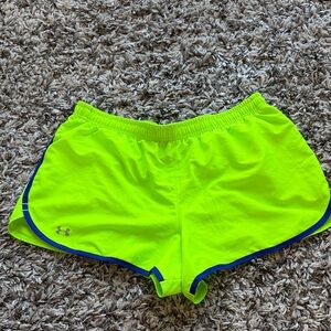 Under Armour Bright Yellow Athletic Shorts